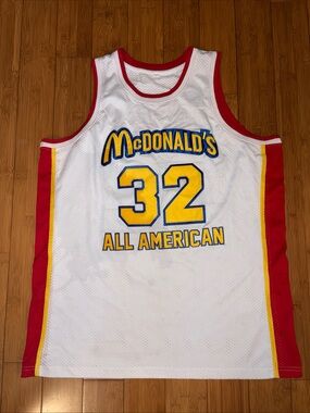 McDonald's White, Red & Yellow All American Basketball Jersey #32